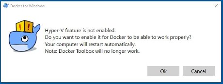 Docker complaining that Hyper-V feature is not enabled